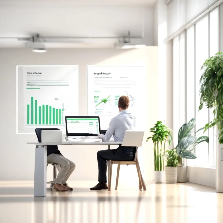 Teilnehmer arbeiten am Laptop